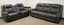 American Imports 1805 Eclipse Charcoal Recling Sofa & Recliner
