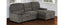 Affordable PR2115-2PC Romano Charcoal Sofa Sleeper & Chaise