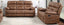American Imports 560 Palomino Brown Reclining Sofa & Loveseat