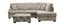 Minhas 6129 Galactic Parchment 2 Pc Sectional