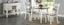 American Imports 8205 Grey & White 3 Pc Drop Leaf Dinette