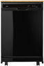 Whirlpool® 24" Heavy Duty Portable Dishwasher Black with 1-Hour Wash Cycle