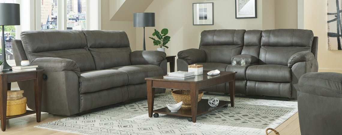Catnapper 1000 Atlas Charcoal Reclining Sofa & Loveseat Main image