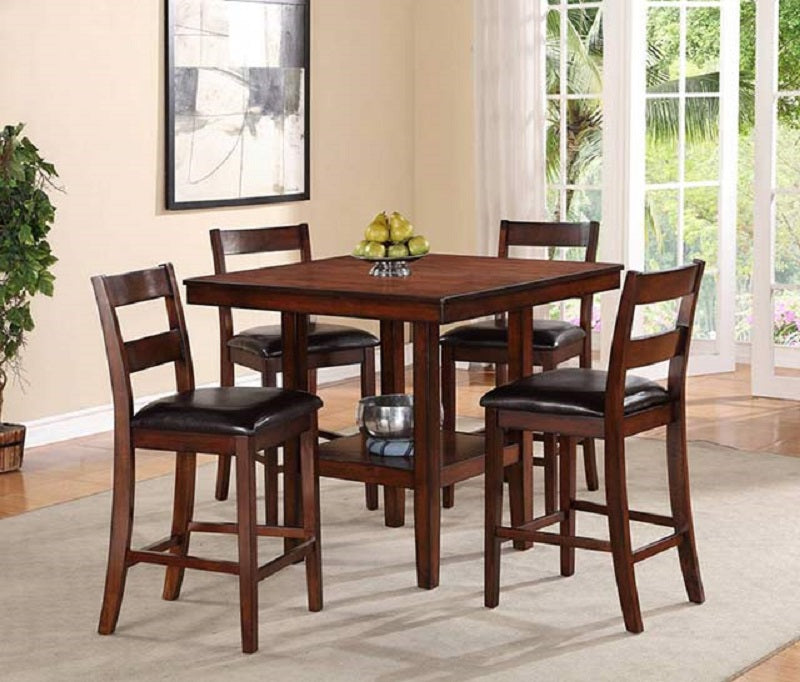 American Imports 19001 Pendlelton Brown 5 Pc Pub Dining Set Main image