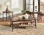 Standard 28173 Ainsley Brown 3 Pc Table Group