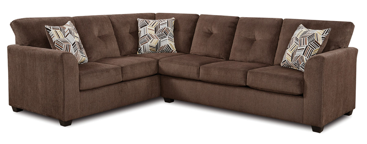 WBF 3007 Kennedy Chocolate Sectional
