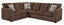 WBF 3007 Kennedy Chocolate Sectional