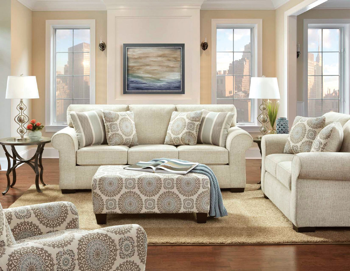 Affordable 3440 Charisma Linen Sofa & Accent Chair Main image