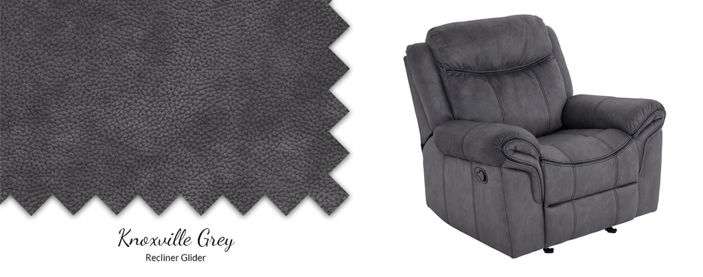 American Imports L4222961V Knoxville Grey Reclining Sofa & Recliner