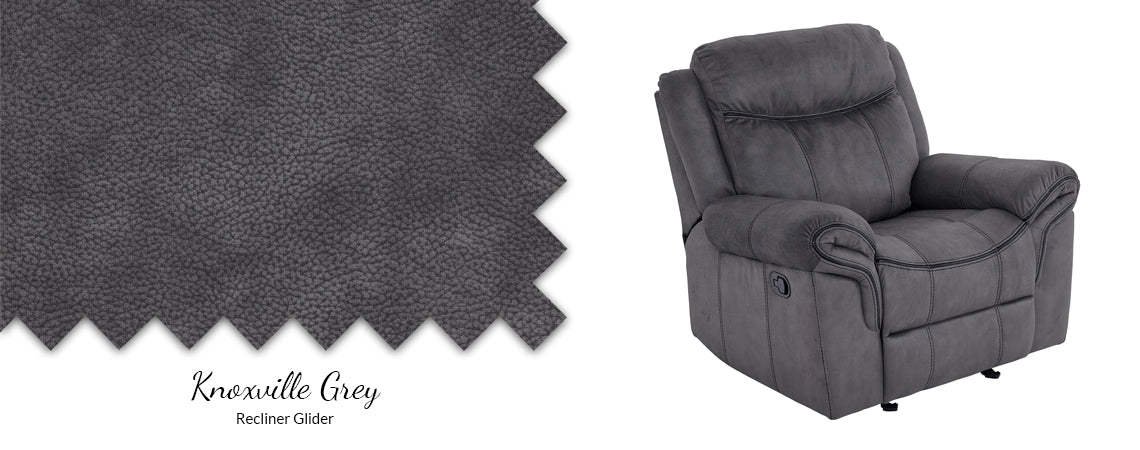 American Imports L4222961V Knoxville Grey Reclining Sofa & Recliner