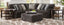 Catnapper 4376 Mammoth Smoke 2 Pc Sectional