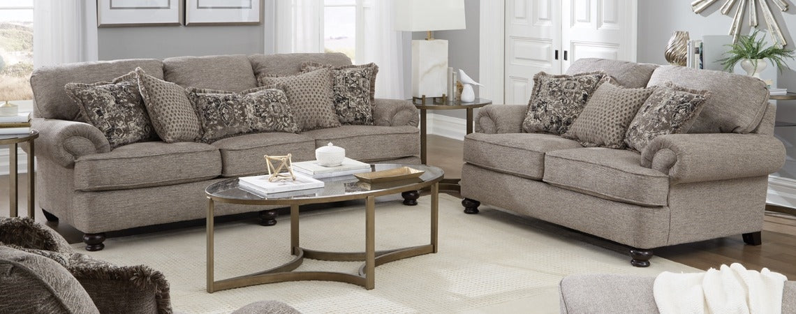 Jackson 4447 Freemont Pewter Sofa & Loveseat Main image