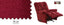 Catnapper 4737-2-1765-09 Merlot Rocker Recliner w Heat & Massage