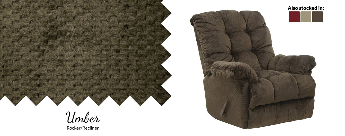 Catnapper 4737-2-1765-09 Umber Rocker Recliner w Heat & Massage Main image