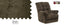 Catnapper 4737-2-1765-09 Umber Rocker Recliner w Heat & Massage