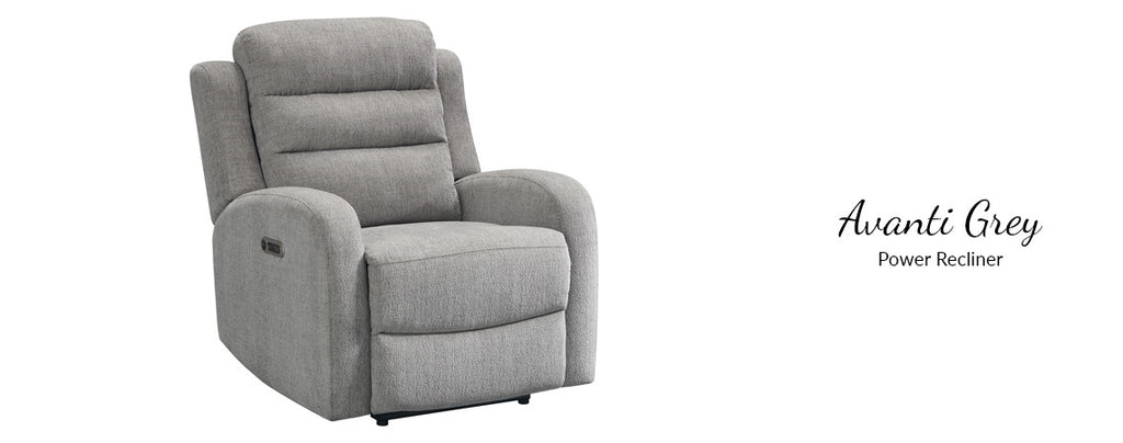 American Imports 5260 Avanti Gray Power Sofa & Recliner