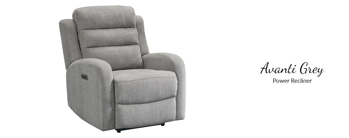 American Imports 5260 Avanti Gray Power Sofa & Recliner
