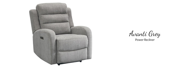 American Imports 5260 Avanti Gray Power Sofa & Recliner