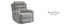 American Imports 5260 Avanti Gray Power Sofa & Recliner