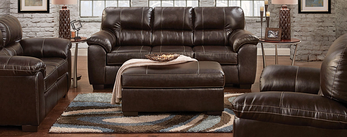 Affordable 5600-AC-SC-2PC Austin Chocolate Sofa Chaise Recliner Main image