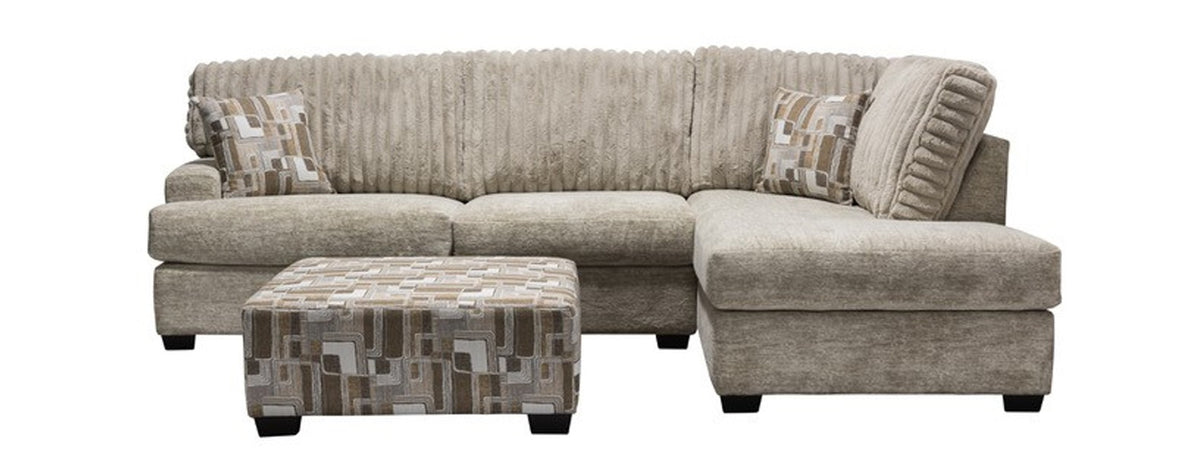 Minhas 6129 Galactic Parchment 2 Pc Sectional