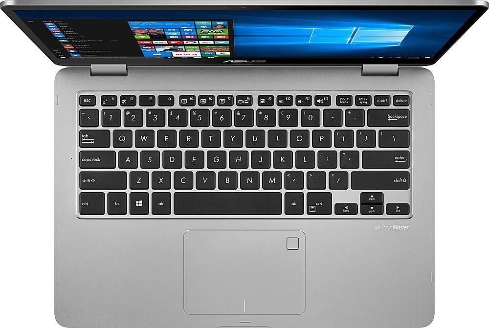 ASUS - VivoBook Flip 14 2-in-1 14" Touch-Screen Laptop Light Gray