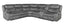 American Imports 6967 Dorado Charcoal 3 Pc Reclining Sectional