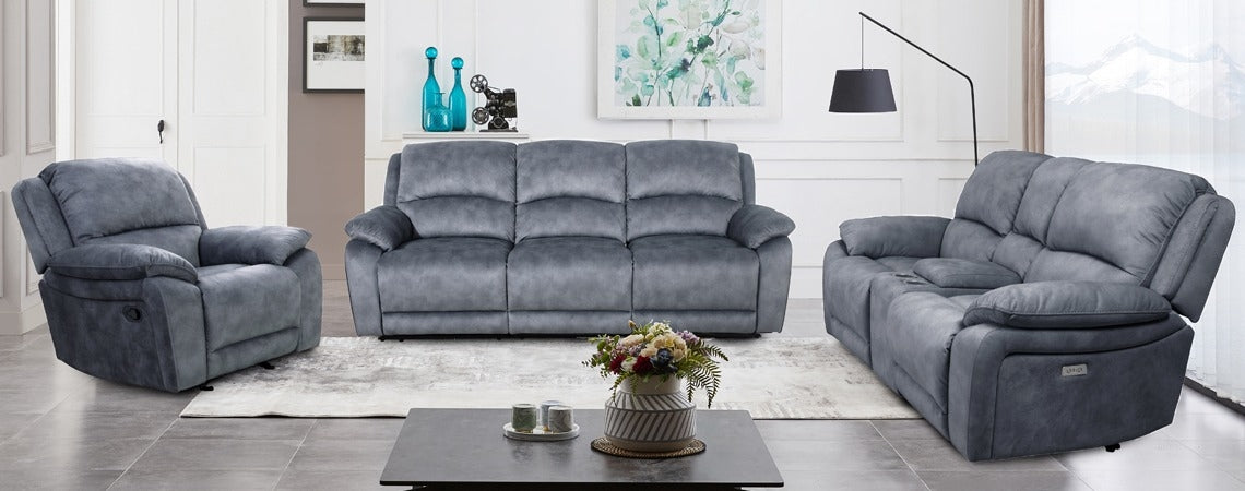 Manwah 70711 Aspen Steel Power Sofa & Loveseat Main image