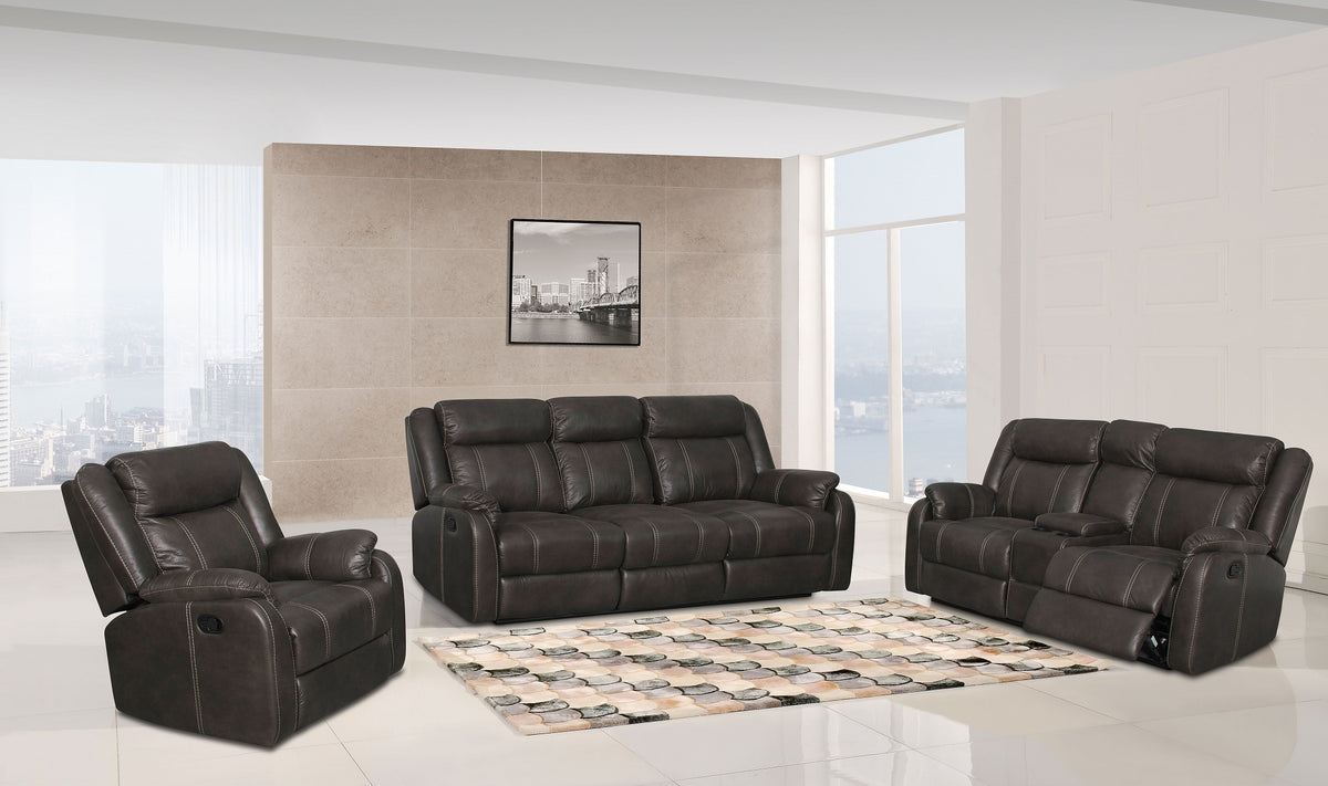 American Imports L7303 Gin Rummy Charcoal Motion Sofa Main image