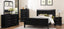 American Imports C4935A-KB Ebony Louis Phillipe King Bed