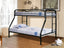 American Imports CS4000B Twin Full Black Metal Bunkbed