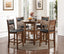 American Imports D1701 Gia Brown 5 Pc. Pub Dinette