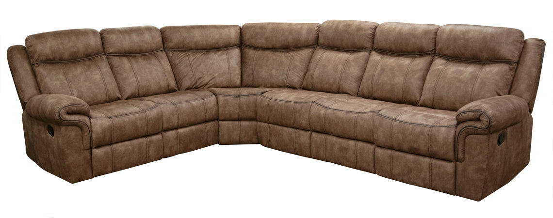 American Imports L5222V Knoxville Brown Reclining Sectional Main image