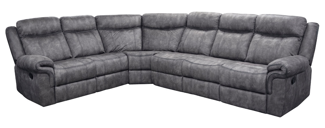 American Imports L5222V Knoxville Grey Reclining Sectional Main image