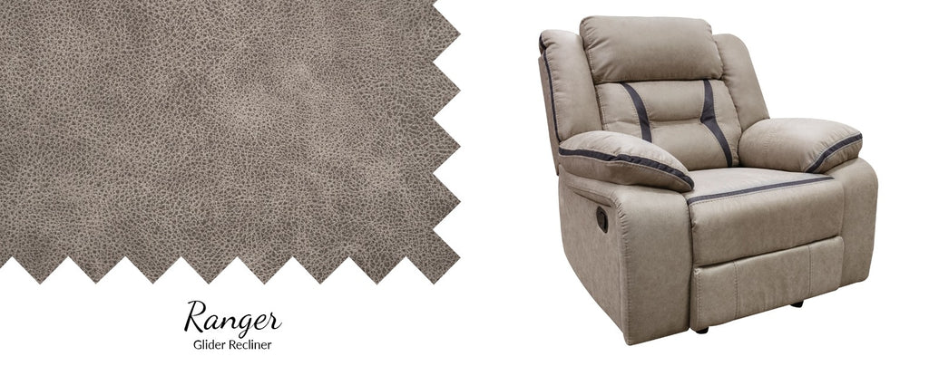 American Imports LV59935 Ranger Reclining Sofa & Glider
