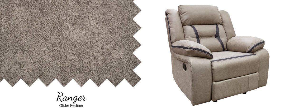 American Imports LV59935 Ranger Reclining Sofa & Glider