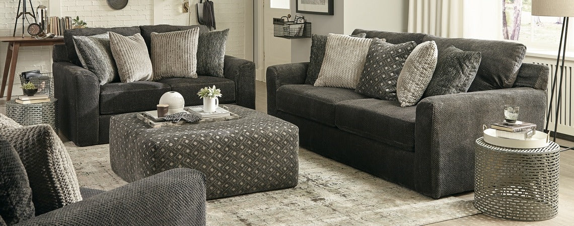 Jackson 3291 Midwood Smoke Sofa & Loveseat