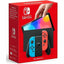 Nintendo Switch OLED Gaming Neon Red & Blue