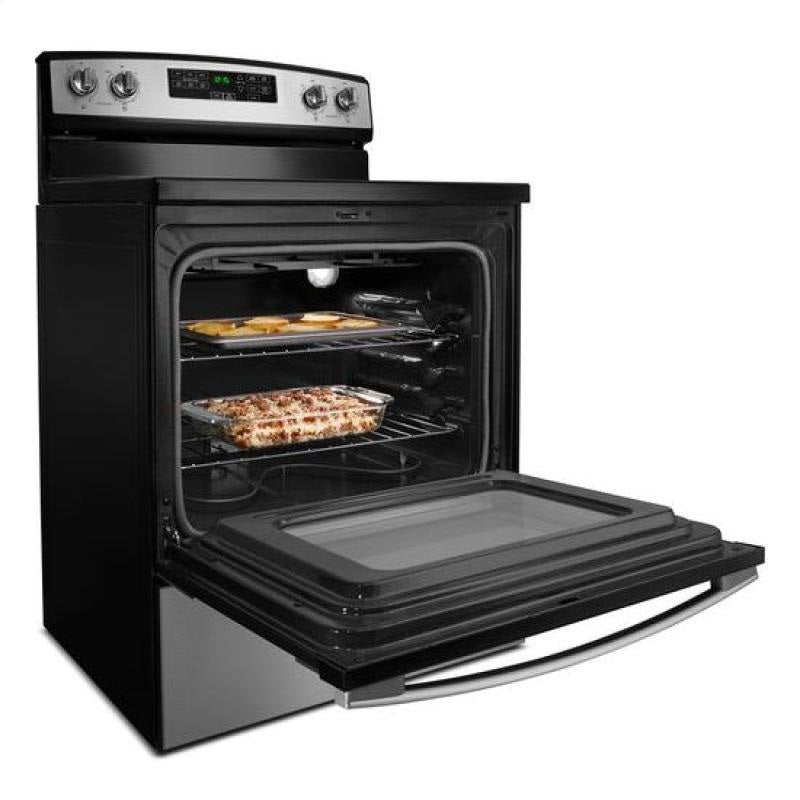 Amana Smoothtop Self Clean Black Range AER6603SFB