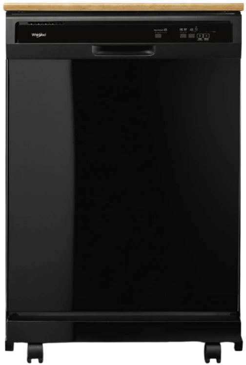 Whirlpool® 24" Heavy Duty Portable Dishwasher Black with 1-Hour Wash Cycle Main image