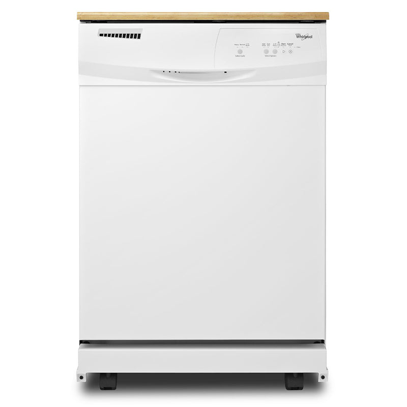 Whirlpool Portable White Dishwasher WDP370PAHB Main image