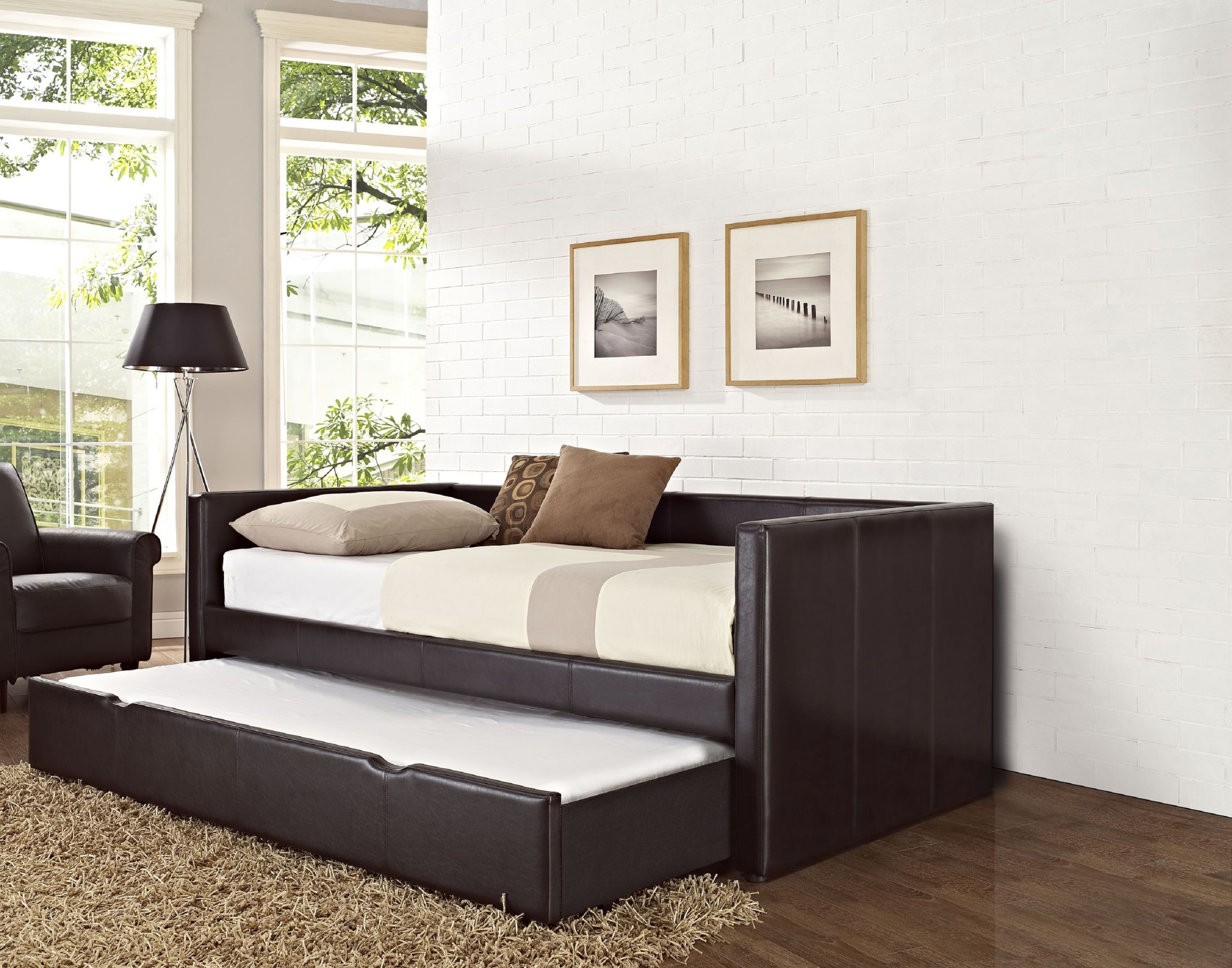 varley twin daybed with trundle and mattress