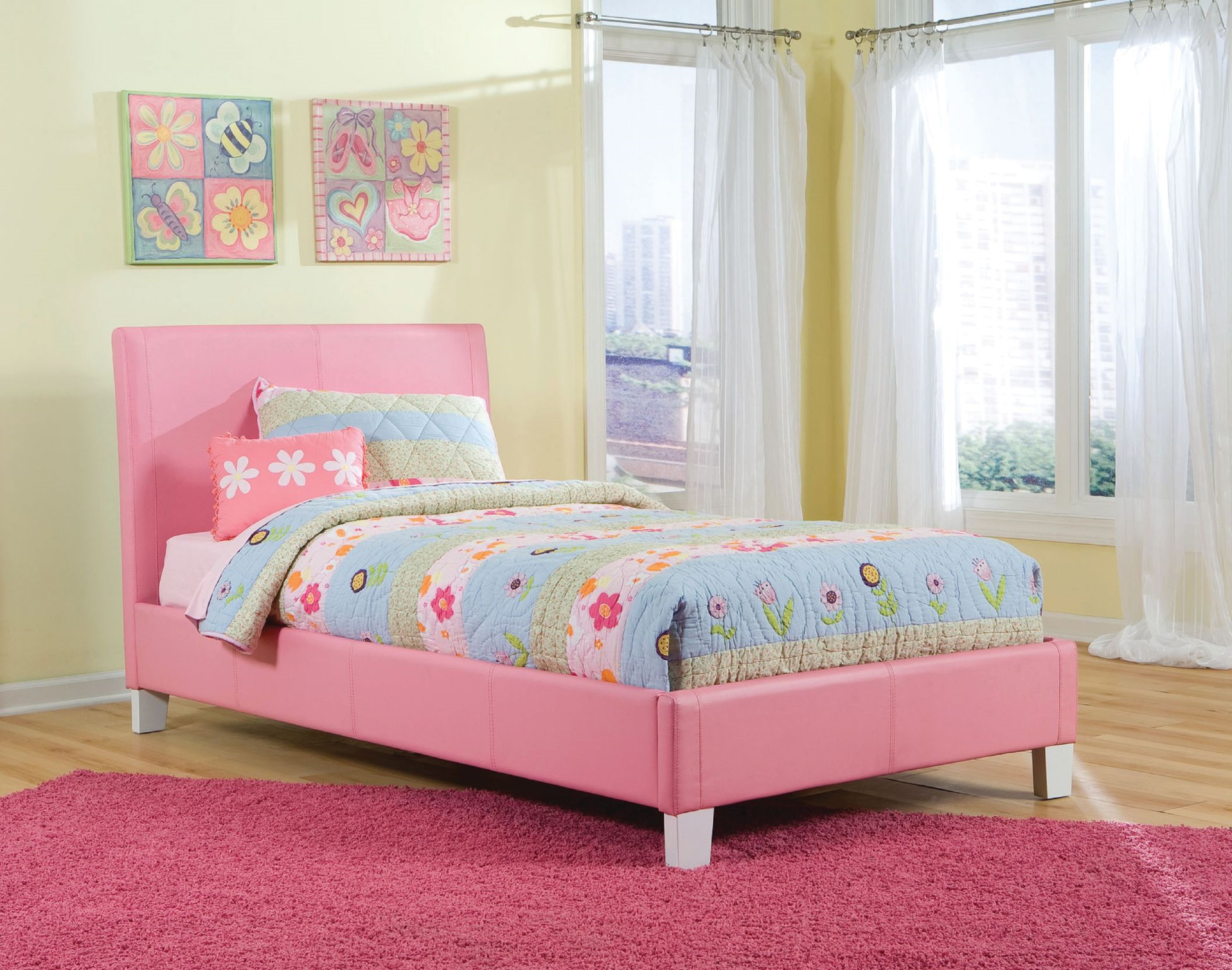 Standard 60750P-T Fantasia Pink Twin Bed